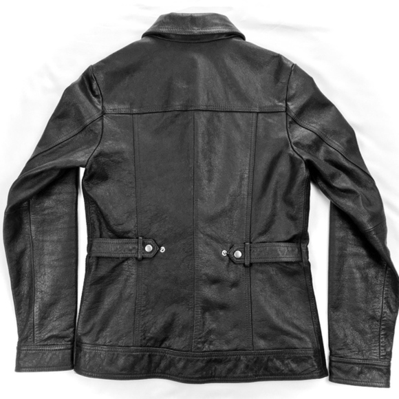 [SOLD] Eddie Bauer Tall Stine Leather Jacket | MT - Picture 2 of 7